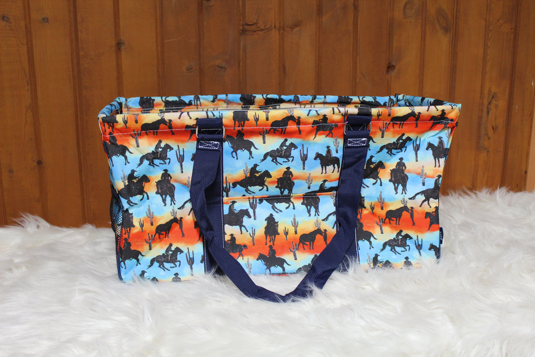 Riding Into The Sunset Utility Tote