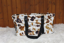 Load image into Gallery viewer, Cow Print Utility Tote