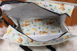 Moovelous Meadow Zippered Caddy Organizer Tote Bag