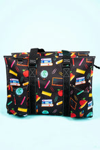 Load image into Gallery viewer, School&#39;s in Session Large Organizer Tote