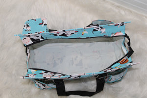 Cow In Around Zippered Caddy Tote