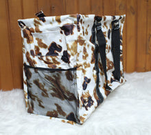 Load image into Gallery viewer, Cow Print Mega Utility Tote