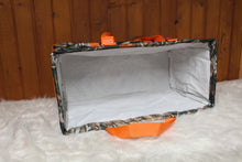 Load image into Gallery viewer, Orange Camo Utility Tote