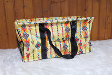 Load image into Gallery viewer, Yellow Aztec Utility Tote