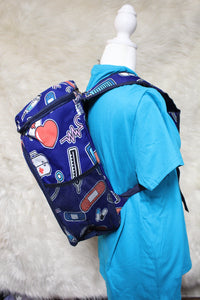 Blue Nurse Life Backpack Cooler